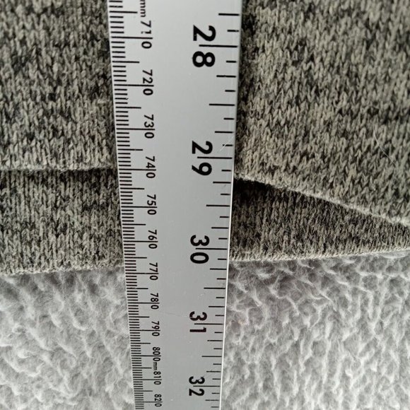 Eddie Bauer Sweater Mens XXL Gray Heather Knit Pullover Button Snap Fleece - Picture 3 of 9